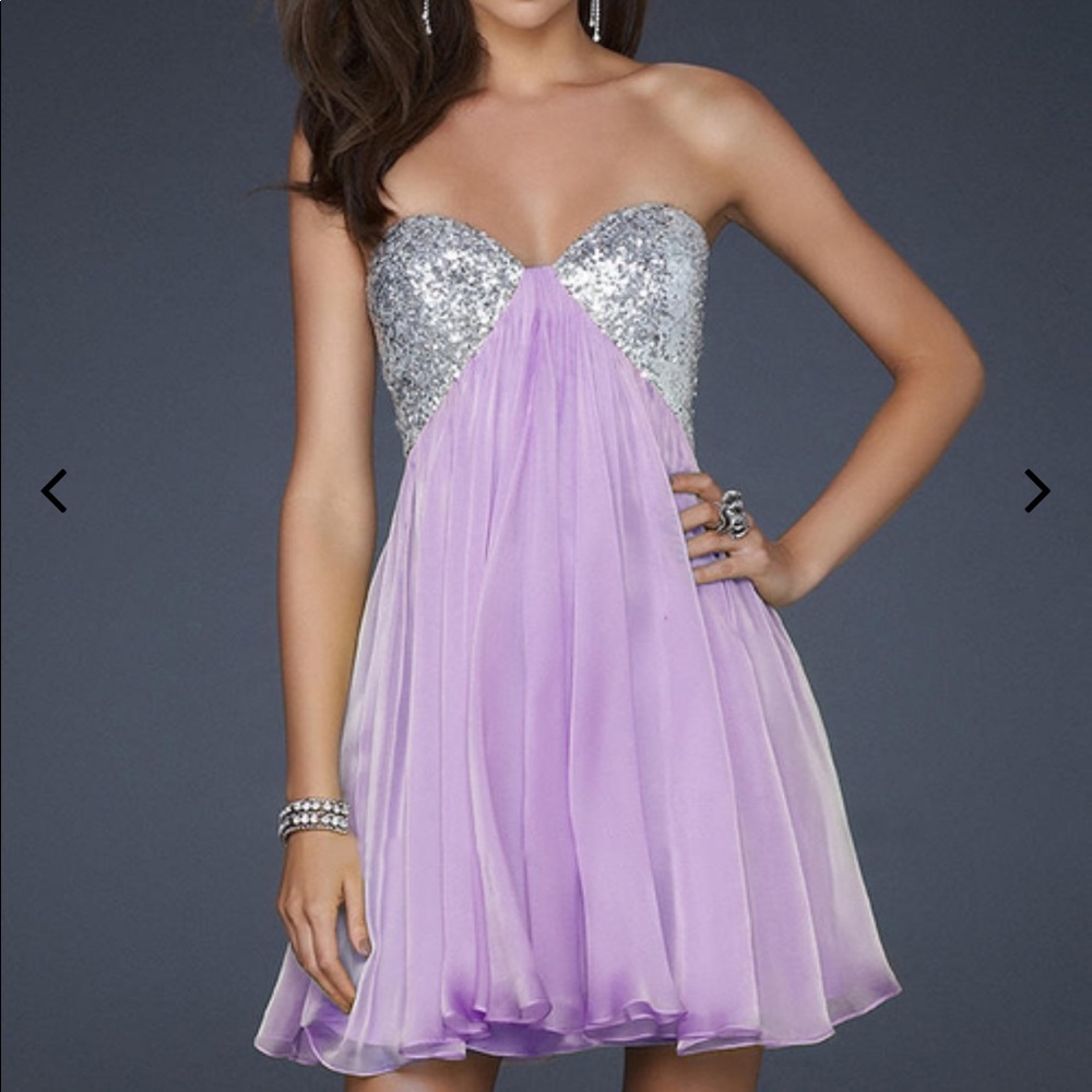 La Femme lavender dress